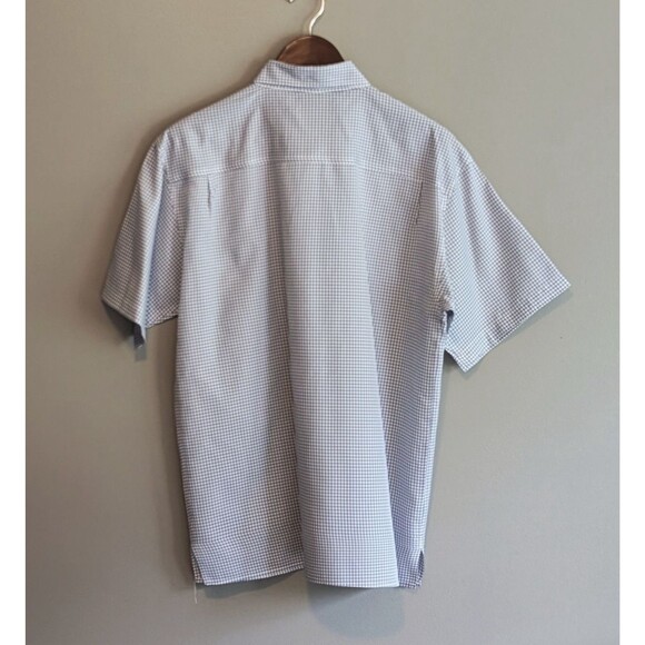 Claudio Nucci Size Medium Lightweight Shirt Mens Short Sleeve Blue Check Top M - Picture 3 of 3